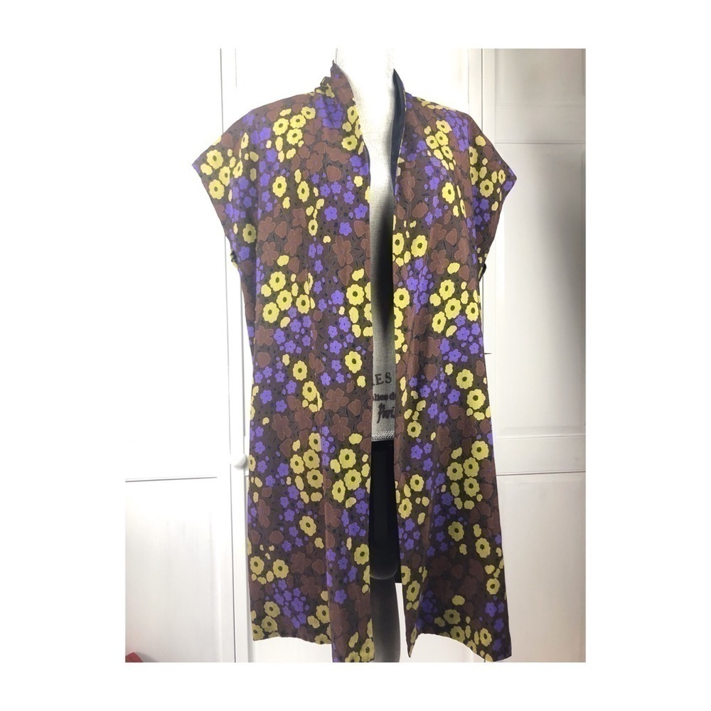 VINTAGE SLEEVELESS KIMONO LONG VEST